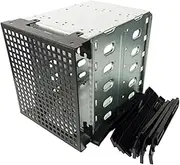 5-Bay 3.5inch SATA Hard Disk HDD Internal Enclosure Case in 3x 5.25inch Drive Bay Chassis Cages Designed with 12cm Fan Bay Space
