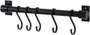 Bathroom Towel Bar Wall Mounted Hanger Industrial Style Hanging Rail Kitchen Utensils Hanger Kitchen Organizer