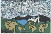 Pablo Picasso Poster《Bacchanal with Kid and Spectator》Canvas Wall Art Pablo Picasso Prints Pablo Picasso Painting for Home Decor 50x75cm No Frame