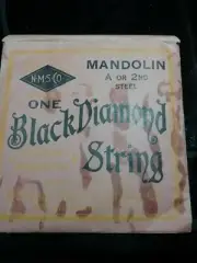 VTG NATIONAL MUSICAL STRING CO. - BLACK DIAMOND MANDOLIN - A OR 2ND STRING STEEL