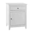 Artiss Gustav Bedside Lamp Side Table Nightstand Drawer White Coastal Hamptons