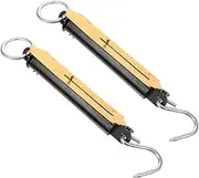 [GOOHOCHY] Versatile 2pcs Hanging Weighing Scale Accurate for Produce Luggage Fishing Vibrant Appearance Vertical Spring Weighing Mechanism