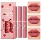 3-Piece Nude Matte Lipstick Set: Smooth, Long-lasting, Waterproof