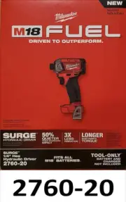 Milwaukee M18 FUEL SURGE 18-Volt Lithium-Ion Brushless Cordless 1/4 In. Hex