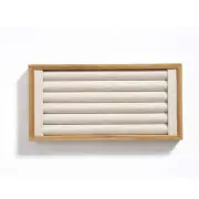 Bamboo Ring Display Holder Jewelry Storage Tray Organizer Ring Stand For Home...