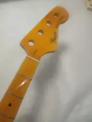 4 string Maple Jazz bass guitar neck style 20 fret 34" maple Fretboard Yellow