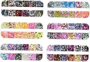 NOLITOY 6pcs Color Nail Sequins Glitter Stickers Glitter Flakes Nail Art Decal Nail Nail Art Decorations Glitter Nail Face Body Glitter Face Stickers Glitter Makeup Nail Art Stickers