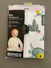 BONDS WONDERSUIT TURTLES WHITE SIZE 2 BNIP