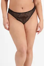 Berlei Because Hi Bikini - Black, Size: 10