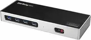 StarTech.com USB-C & USB-A Dock - Dual Monitor 4K 60Hz Dock DisplayPort + HDMI - Hybrid USB 3.0 Docking Station for USB-C/USB-A Laptops - 6X USB Type-A, GbE - USB 3.2 Gen 1 - Mac/Windows (DK30A2DH)