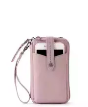 The Sak Womens Silverlake Smartphone Wallet Crossbody Handbag Rosewood New