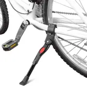 Bicycle Kickstand, Bike Aluminium Alloy Adjustable Side Kick Stand Rear Mount