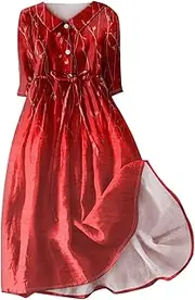 [Generic] Deals of The Day,Trending Dresses for Women 2024,Y2K Dresses Plus Size Maxi Dresses for Women 2024 Black Dresses for Women Women's Casual Dresses White(22-Turquoise,XXL)