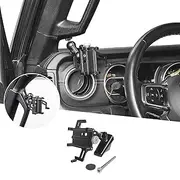 Hoolcar Grab Handle Cell Phone Holder Adjustable Anti-Shake Stabilizer Phone Mount for 2018-2021 Jeep Wrangler JL JLU & Gladiator JT