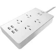 Aerocool Power Board with USB - 4 Power Outlet + 4 USB Charger Port HT