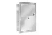 New Bradley 4731-15 Napkin Disposal Unit 5.7L - Silver 324Mm W X 435Mm H X 102Mm
