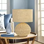 Mohan Table Lamp in Grey or Sand