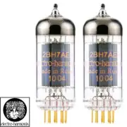 Brand New Gain Matched Pair 2x Electro-Harmonix 12BH7 Gold Pin Vacuum Tubes