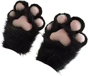 [Generico] Cat Paws Gloves, Plush Animal Paws, Cartoon Animal Gloves, Funny Kitten Gloves Cute and Warm Cat Paws Plush Glove for Kids and Adults, Perfect for Winter Outdoor Activities