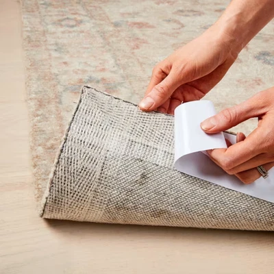 Rug Grip Tape - White+Outdoors/Indoor Hard Surface Anti Slip Rug Carpet Grip Tap