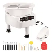 VEVOR Pottery Wheel, 11 inch Pottery Forming Machine, 450W Electric Wheel for Pottery with Foot Pedal and LCD Touch Screen, Direct Drive Ceramic Wheel