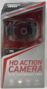 Sharper Image Rechargeable Hd Action Camera #SVC335 - 720P- Waterproof Case-New