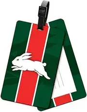 South Sydney Rabbitohs NRL Rugby League Rubber Luggage Bag Tag