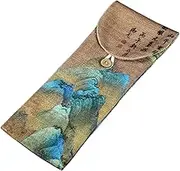 FUNOMOCYA Cotton Linen Tea Set Holder Chinese Style Tea Supply Bag Tea Ceremony Tools Storage for Tea Lovers Present