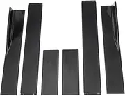 2M Side Skirt Extension Universal Compatible for Tesla Model 3 Model Y Model S 2000-2022 Apron Splitters Lip Winglet Car Accessories(Black)