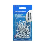 Zenith Zinc Plated Assorted Pegboard Hooks - 32 Pack