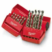 MILWAUKEE 1-13MM METRIC HSS-BRIGHT METAL JOBBER DRILL BIT SET - THUNDERWEB - 25