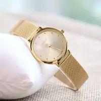在飛比找Yahoo!奇摩拍賣優惠-正品聚利時手錶女鋼帶手錶簡約時尚潮流休閒學生錶石英情侶對女錶