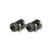 GA42720 NEUTRIK NMJ4HFD2 M SERIES 6.35MM JACK SOCKET, 2P MONO+SWITCH+PCB 2 PACK