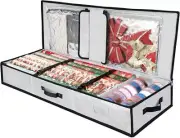 Large Gift Wrapping Paper Organizer Storage Box Christmas Wrapping Paper Storage