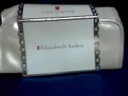 Elizabeth Arden large golden make-up case tote