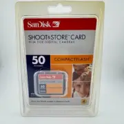 NEW - Vintage SAN DISK 32MB Compact Flash CF Memory Card - SEALED