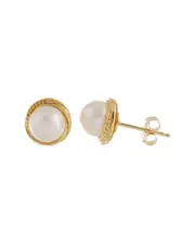 Splendid Pearls 14k 7-8mm Pearl Earrings