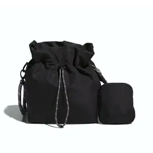Adidas FAV Small Bag [IK4776] 小斜背包 束口包 拉繩 肩背 側背 休閒 附迷你袋 黑