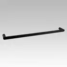 Esperia Matte Black Single Towel Rail 600mm