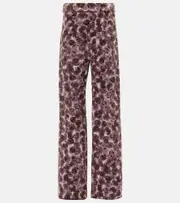 [Dries Van Noten] Dries Van Noten Pantera cotton-blend straight pants AU 10 multicoloured
