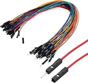 uxcell Male to Female 1Pin Breadboard Jumper Wire 2.54mm Pitch Ribbon Cable 30cm Long Electronics Breadboard Ribbon Cables for Breadboard Electronic Projects Pack of 40