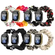 Scrunchie Wrist Loop Watch Band Strap Bracelet For Fitbit Versa 3 / Sense