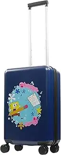 [Ful] Spongebob Squarepants 22.5 Inch Carry-On Luggage, Hardshell Rolling Suitcase with Spinner Wheels, Blue, Blue, Spongebob Squarepants 22.5 Inch Carry-on Luggage, Hardshell Rolling Suitcase with