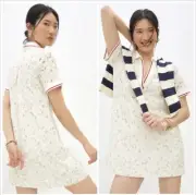 Maeve Anthropologie NWT! Sonnie Tunic Dress Size XL In White & Beige