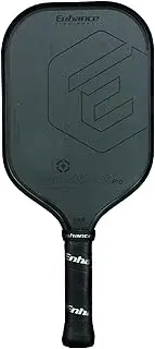 Enhance Pickleball Midnight Edition SweetSpot Pro Paddle, Best Paddle for Beginners, Carbon Fiber Faced Pickleball Racket w/Foam Injected Edges - Highest USAPA Approved Grit - Designed by #1 Coach