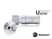 Bitspower Silver Shining Quick-Disconnected Female With Rotary Compression Fitting CC5 Ultimate For ID 1/2" OD 3/4" Tube [BP-QDFRCPF-CC5U]