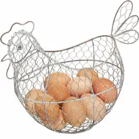 在飛比找樂天市場購物網優惠-《KitchenCraft》復古造型雞蛋籃(公雞) | 冰箱