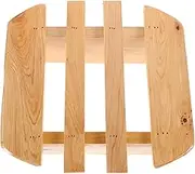 BAZEITFLOW Footrest for Bathtub and Shower Wooden Shower Stool for Home Beauty Salons and Sauna Use Comfortable Foot Bathing Easy to Room and Bedroom Relaxation