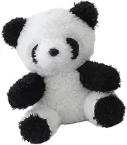Bear Plush Bag Dog - Plush Bear Keychain, Soft Bear Backpack Accessory, Cute Animal Keyring | Butterfly Bear Doll Pendant, Pe Key Holder, Black and White, Fare riferimento alla descrizione