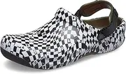 [Crocs] Unisex Adult Bistro Pro Literide Clog, Black White, 8 US Women/6 US Men